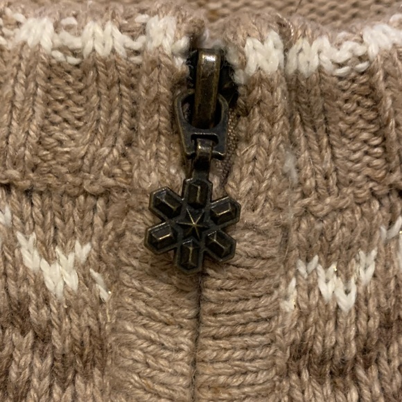 Croft & Barrow Snowflake Cardigan Sweater with Zipper - Picture 5 of 8
